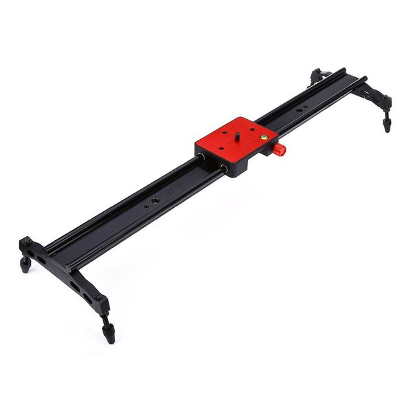 Freeshipping Diseño de doble pista WH60R 80CM 60CM (23.6 pulgadas) Cámara DSLR DV portátil Sistema de estabilizador de video Dolly Slider de pista de amortiguación