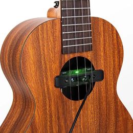 Double U0 Ukulele Pickup intégré Chorus Delay Reverb Effets Soundhole Double Channel Pick Up Pick Up Acoustic Ukulele accessoires