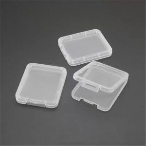 Boîtes de rangement à domicile Bacs SD XD TF MMC Porte-carte mémoire Cartes CF Conteneur de protection Boîte de rangement transparente en plastique Étui à bijoux