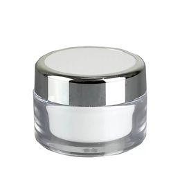 Doble pared pp jarra de crema de plástico contenedor cosmético maquillaje de muestra de muestra de embotellado cosmético