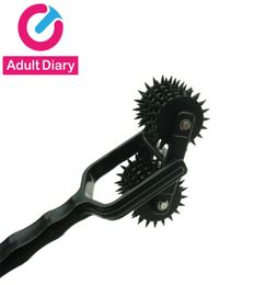 Dubbele Wartenberg Pinwheel Volwassen Erotische Speeltjes Voor Koppels Fetish NipplePenis Stimulator Roller Bdsm Flirt Tool Sex Producten Y14358491