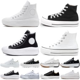 Hommes Femmes Toile Casual Run Star Conversitys Chaussures Plateforme Chaussure Sport Baskets Printemps Et Automne Classique Triple Noir Blanc Haut Bas Chaussures Pour Hommes 35-44