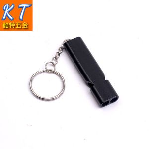 Dubbele fluitslychains gemaakt door aluminium legering Keyrings accessoires Accessoires Outdoor Camping Survival Mini Tools