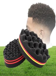 Magic Doublesided Ed Hairhing Brush Sponge African Coil africain Haired Fear Lock Hair traid Curling Brush Tool 13369813308