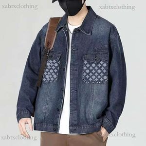 Doudoune Pranda jas heren denims hoge kwaliteit locomotief stijl man jas jeans lange mouwen ontwerper L merk V jassen Outwears jassen