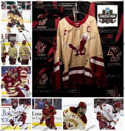 Doug Brown David Emma 2024 Frozen Four Boston College Jersey Craig Janney Brian Leetch Cam Atkinson Johnny Gaudreau cosió las camisetas de hockey de Eagles Boston College