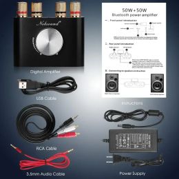 Douk Audio Mini Bluetooth 5.0 Amplificateur numérique NS-01G Hi-Fi Stéréo Home Audio TPA3116 Power Amplificateur 100W