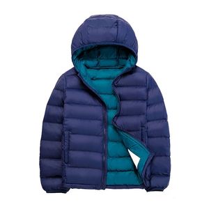 Manteau en duvet 2-14 ans automne hiver léger vestes à capuche pour enfants vêtements pour enfants garçons filles portables coupe-vent manteaux en duvet de canard 231017