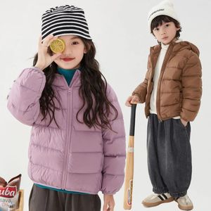 Manteau en duvet de Style coréen pour enfants, veste légère d'hiver pour filles, vêtements chauds pour bébé, 2023