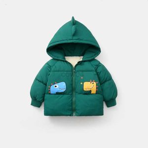 Donsjas 2023 Winter Kinderjas Dikke warme capuchon Jongens Meisjes Jas Mode Rits Bovenkleding voor kinderen Verjaardagscadeau CT106 L0826