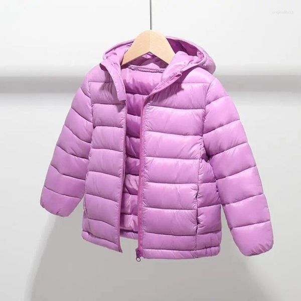 Manteau en duvet pour enfants et adolescentes, veste à capuche, parka rembourrée en coton, pour garçons et filles, manteaux longs d'hiver, 2024