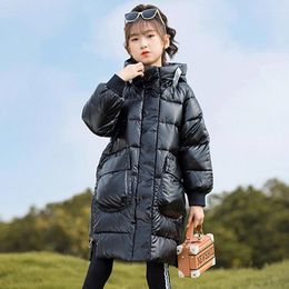 Manteau en duvet 2024, veste d'hiver pour enfants filles, Parka pour adolescentes, combinaison de neige imperméable et brillante, vêtements d'extérieur pour enfants de 5 à 12 ans