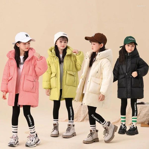 Manteau d'hiver épais et chaud pour filles, vêtements pour enfants en bas âge, Parka à capuche, vêtements d'extérieur pour enfants, combinaison de neige, 2024