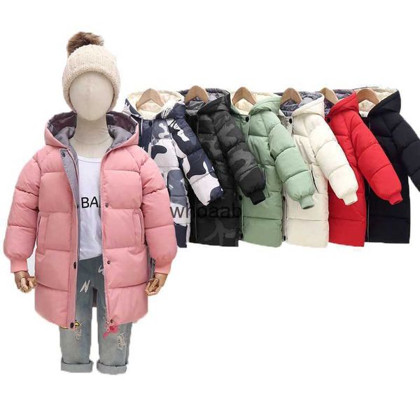 Abrigo de plumón para niñas de 3 a 10 años, chaquetas de plumón, prendas de vestir exteriores, ropa de invierno, Parka de algodón para niños y niñas, abrigos para niños, chaqueta con capucha gruesa y cálida YQ230925 YQ230925