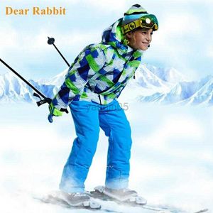 Down Jas -30 winter Kinderen merk ski jas jongen meisje kinderen skiën sneeuwpak Waterdichte outdoor sport jas kleding tiener 12 14 NIEUWE parka HKD230725