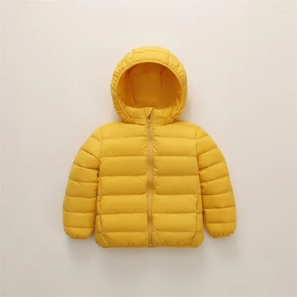 Manteau en duvet 90 plumes de canard blanc, veste légère détachable pour hommes et femmes, taille à capuche pour enfants, automne et hiver