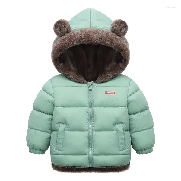 Coulage vers le bas d'automne hivernaux pour bébé bébé petit garçons 'filles mignonne coton coton rembourré en toisse de veste de veste extérieure parkas