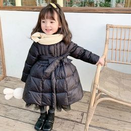 Manteau en duvet automne hiver filles veste garder au chaud mode petite princesse à capuche fermeture éclair vêtements de bébé cadeau d'anniversaire vêtements pour enfants 231113