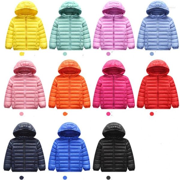 Abrigo de plumas para otoño e invierno, chaquetas cálidas para niñas, abrigos para niños, ropa de abrigo con capucha para niños, ropa para niños talla 90-170