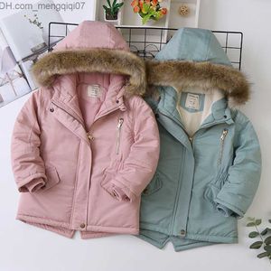 Manteau en duvet bébé veste en jean plus fourrure chaud bébé hiver coton rembourré vêtements épaissi coton rembourré manteau Z230719