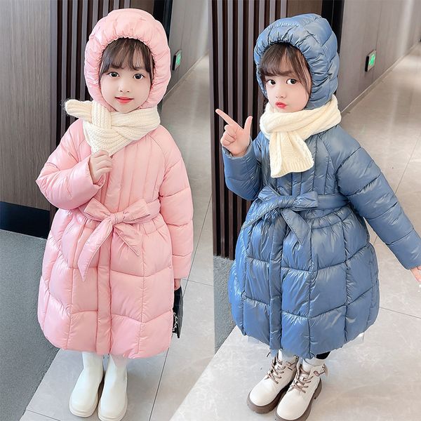 Filles hiver étendu coton vêtements élèves de l'école primaire maternelle coton vêtements coton manteau jupe Style coréen arc princesse Yang 231113