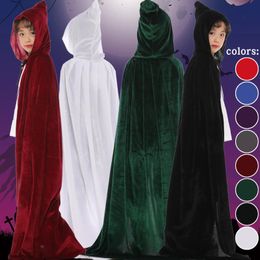 Manteau en duvet bébé enfants Halloween Cape filles garçons Festival fête Costume Cosplay Cape à capuche sorcière médiévale Wicca 217 ans 231010