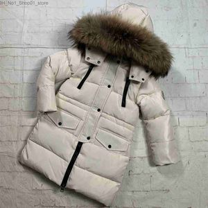 Manteau en duvet Veste d'hiver noire Parka pour garçons Manteau d'hiver Doudounes Vêtements pour enfants Vêtements de neige Vêtements d'extérieur pour enfants Vêtements pour garçons avec Q231205