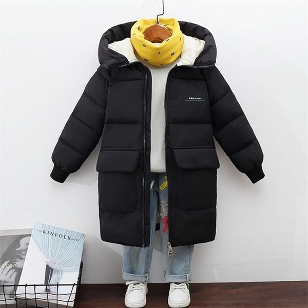 Down Coat Garçons Vestes Filles Hiver s Enfants Bébé Épais Longs Enfants Chaud Survêtement À Capuche Snowsuit Pardessus Vêtements 221012