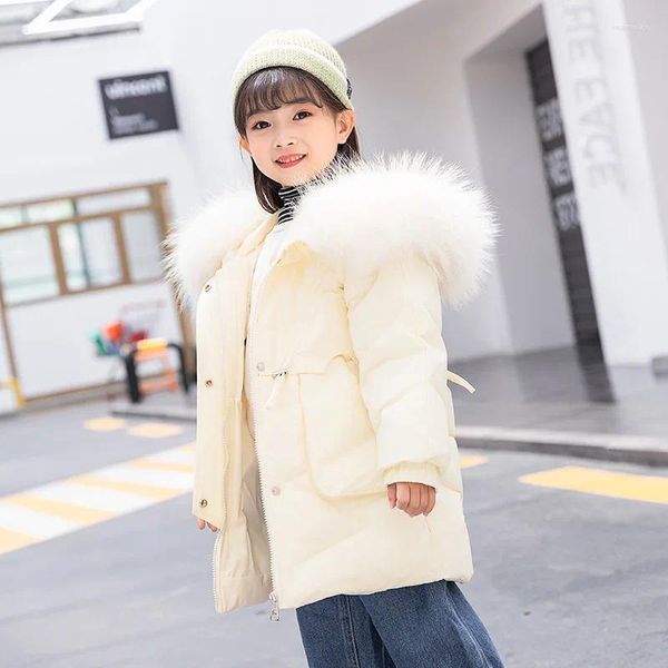 Down Coat Brand Children's Vêtements 2024 Veste de canard blanc Girls Coréens Filles épaissies