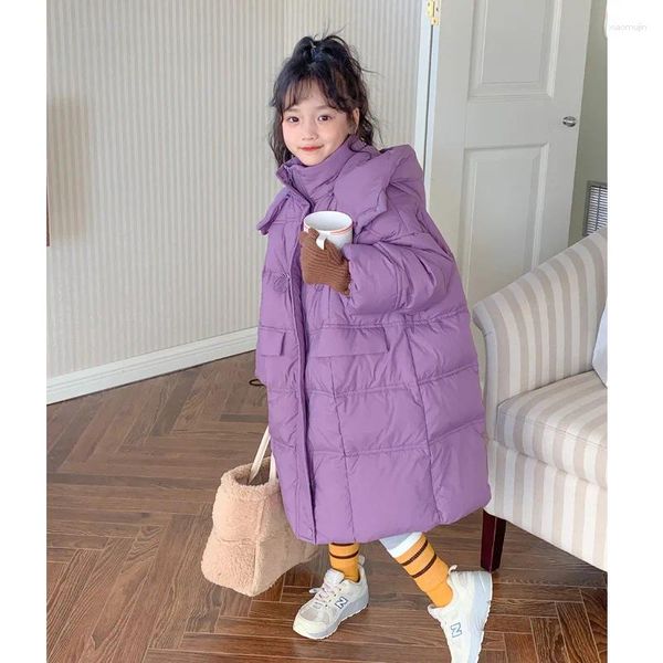 Manteau en duvet pour filles, fromage et Meow, long, élégant, mode coréenne, hiver 2023