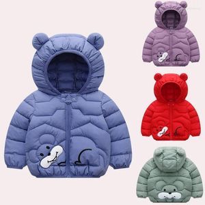 Abrigo de plumón para niños, chaqueta acolchada de algodón y espesa, ropa de estilo occidental de invierno para bebé, niño y niña