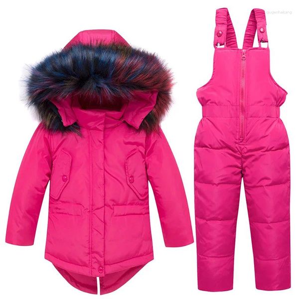 Down Coat Children Jacket Jumpsuit Kids Toddler Girl Boy Clothes Parka 2pcs Hiver tenue Costume de vêtements chauds pour bébé pour 2-5