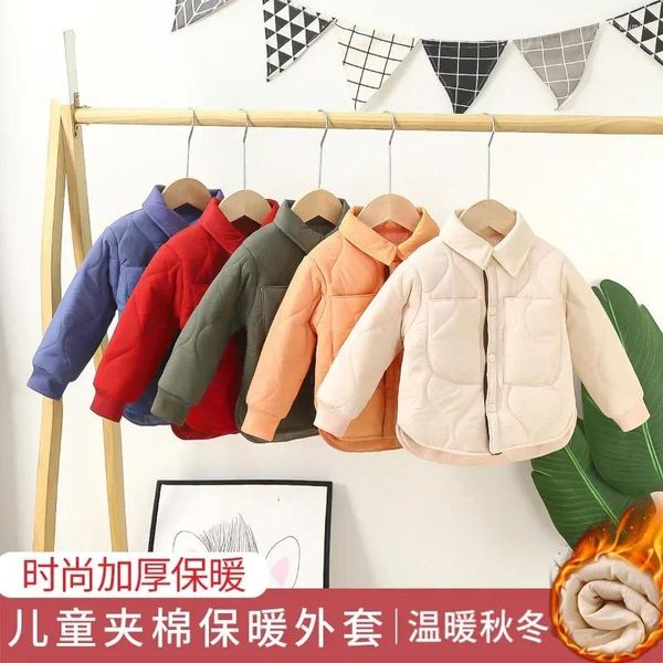 Abrigo de plumón, ropa de algodón para niños, chaquetas de invierno de estilo coreano para niñas y niños, uniformes escolares, artefactos, Tops gruesos