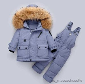 Donsjas Kindermode jas Meisje Warme kapmantel Natuurlijke kleding Katoenen winterjas Lange donsjas voor kinderen R230905