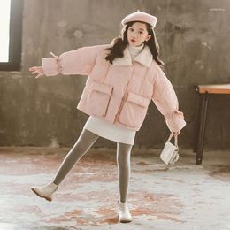 Down Coat Children's Garment 2024 Winterstijl Big Big Boy Korean-stijl Western Dikke Dikke katoenen gevarieerde kleding Girls katoen-padd