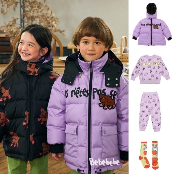 Manteau en duvet pour enfants, veste d'hiver chaude Double face pour filles, Version coréenne des garçons, 221130