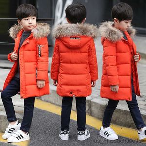 Manteau en duvet enfants hiver doudoune garçon vêtements épais chaud manteau à capuche enfants hiver vêtements adolescents vêtements d'extérieur 3-14 ans R230905