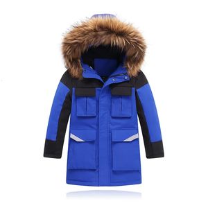 Abrigo de plumón para niños Chaqueta de invierno MultiPocket Diseño de marca Niños Grueso Cálido Con capucha Niños Parka Adolescente Ropa exterior informal Traje de nieve 230928