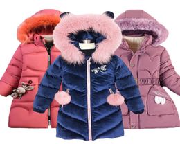 Manteau en duvet enfants hiver adolescent épaissi à capuche coton rembourré Parka enfants chaud longues vestes vêtements d'extérieur pour tout-petits 2210128407638