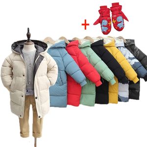 Para baixo casaco crianças inverno quente outerwear capuz jaquetas à prova de vento meninos meninas engrossar casacos parkas adolescentes roupas de algodão acolchoado 231202