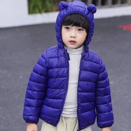 Para baixo casaco crianças jaqueta leve esporte menina térmica inverno menino grosso algodão quente caminhadas acampamento blusão 231027