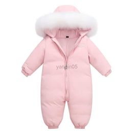 Donsjas Kleding NIEUWE Winter Overalls Baby Kleding Snowsuit 90% Eendendons Jas Kinderen Meisje Jas Park voor Baby Jongen Sneeuw Pak Dragen HKD230725