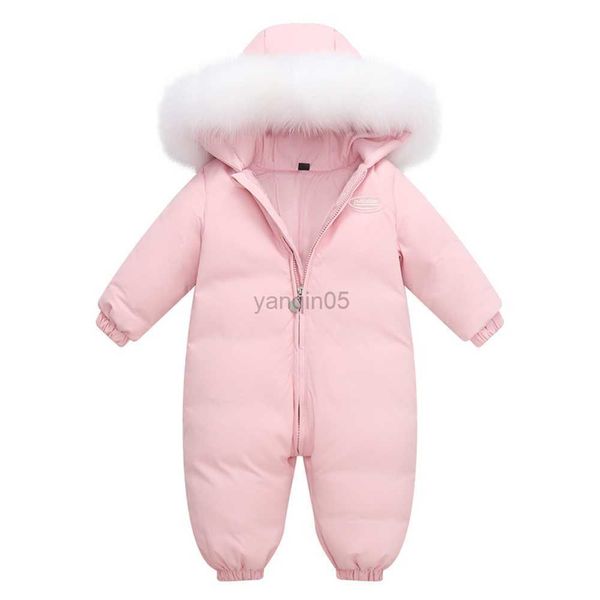 Manteau en duvet Vêtements NOUVEAU Salopette d'hiver Vêtements pour bébé Habit de neige 90% Duvet de canard Veste Enfants Fille Manteau Park pour Infant Boy Snow Suit Wear HKD230725