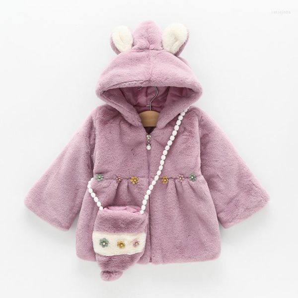 Down Metter Orees Migne Winter Baby Jacket Automne Keep Warm Fashion Christmas Girls Sweet Princess Girls Cabinage Extérieur Toddler Girl Vêtements