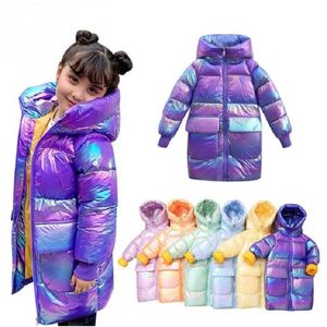 Down Coat Fashion Children Jackets For Boys Girls Herfst Winter verdikte kap katoen toegevoegd kinderen Warm Long Outerwear Parkas 221130