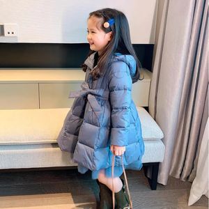 Manteau en duvet filles coton vêtements hiver épais bébé fille coréenne longue veste matelassée chaude pour enfants enfants vestes mode Parkas 221007
