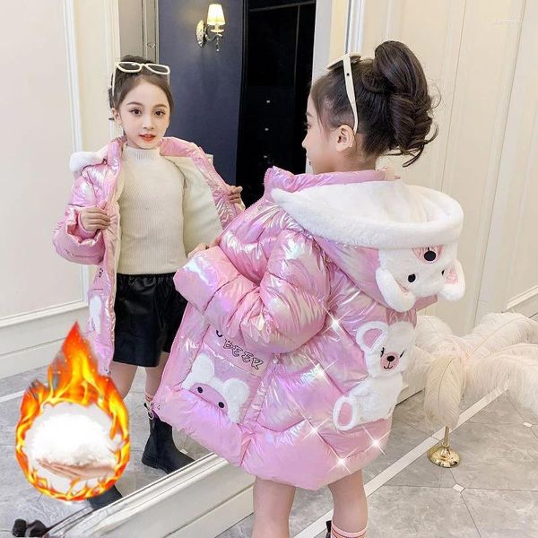 Manteau d'hiver en coton pour filles, vestes à la mode coréenne pour enfants de 7 9 10 11 12 ans