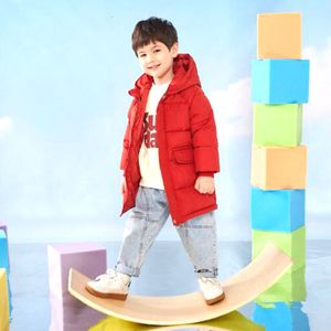 Down Coat Girls Winter Hapleed Warm Gededed Jacket Boys jas overjas 210 jaar oude modestijl Koreaanse versie Casual kinderkleding 221125