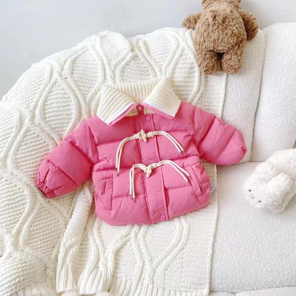 Manteau en duvet pour enfants filles de 2 à 7 ans, vêtements d'hiver coréens Dongdaemun, vêtements d'extérieur chauds de haute qualité, Parkas roses, 2023
