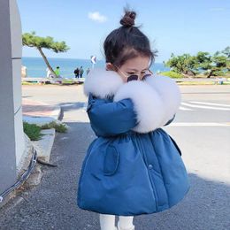 Doudoune veste pour filles vêtements rembourrés de coton peluche polaire chaleur épaisse hiver vêtements pour enfants salopette enfants